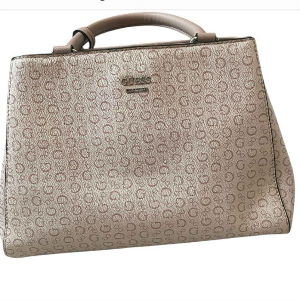 Guess Cream Satchel Bag Nwot no shoulder strap $90 Retail